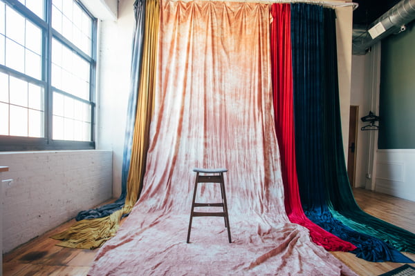 Velvet backdrops - Mik Space Photo Studio New York